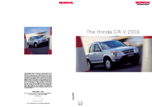 2003 Honda CR-V UK