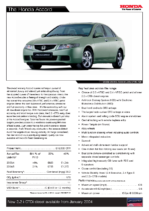 2004 Honda Accord Specs & Prices UK