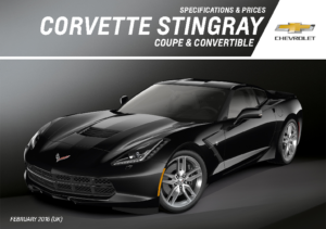 2016 Chevrolet Corvette Stingray Specs & Prices UK