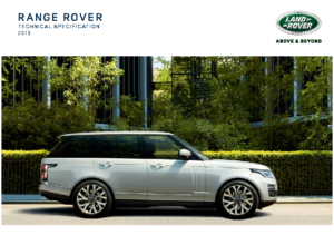 2019 Range Rover Tech Specs UK