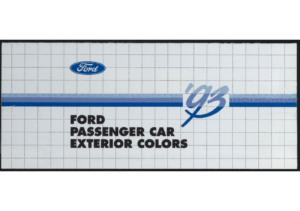 1993 Ford Passenger Car Exterior Colors