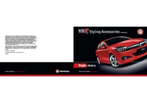 2008 Vauxhall VXR Styling Guide UK