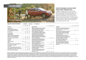 2015 Chevrolet Equinox Spec Sheet v2
