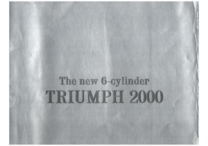 1964 Triumph 2000 UK