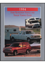 1994 Ford Recreation Vehicle & Trailer Towing Guide