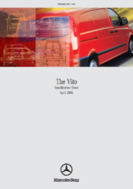 2005 Mercedes-Benz Vito Panel Van Spec Sheet UK