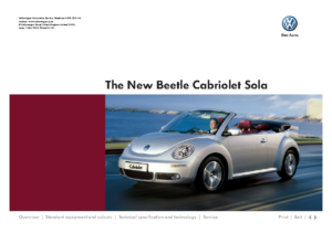 2008 VW Beetle Cabrio Sola Edition UK