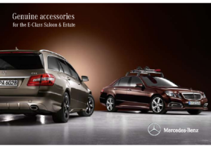 2009 Mercedes-Benz E-Class Saloon & Estate Accessories UK