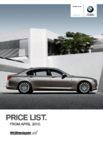 2010 BMW 7 Series Saloon Price List UK