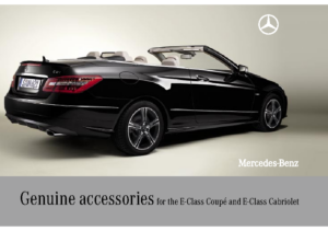 2010 Mercedes-Benz E-Class Coupe & Cabriolet Accessories UK