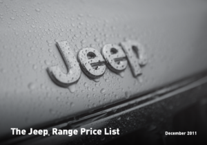 2012 Jeep Range Price List UK