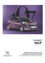 2012 Peugeot 107 Prices & Specs UK