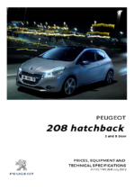 2012 Peugeot 208 Prices & Specs UK
