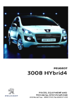 2012 Peugeot 3008 Hybrid4 Prices & Specs UK