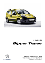 2012 Peugeot Bipper Tepee Prices & Specs UK