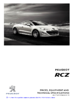 2012 Peugeot RCZ Prices & Specs UK