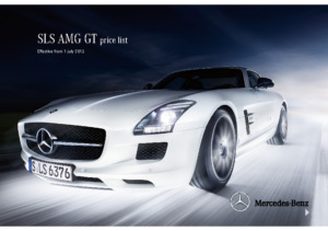 2013 Mercedes-Benz SLS AMG GT Price List UK