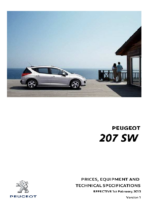 2013 Peugeot 207 SW Prices & Specs UK