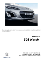 2013 Peugeot 308 Prices & Specs UK