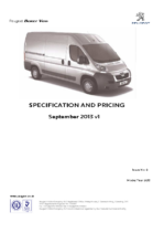 2013 Peugeot Boxer Van Prices & Specs UK