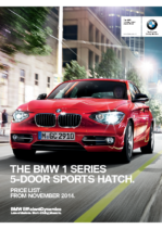 2014 BMW 1-Series 5-Door Price List UK