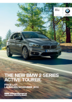 2014 BMW 2-Series Active Tourer Price List UK