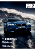 2014 BMW M5 Saloon Price List UK