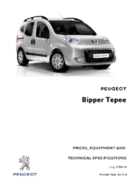 2014 Peugeot Bipper Tepee Prices & Specs UK