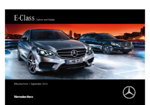 2015 Mercedes-Benz E-Class Saloon & Estate UK