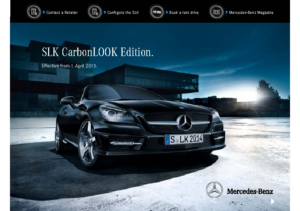 2015 Mercedes-Benz SLK CarbonLOOK Edition UK
