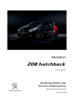 2015 Peugeot 208 Prices & Specs UK