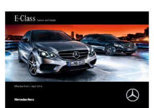 2016 Mercedes-Benz E-Class Saloon & Estate UK