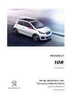 2016 Peugeot 108 Prices & Specs 02-2016 UK
