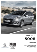 2016 Peugeot 5008 Prices & Specs 04-2016 UK