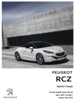 2016 Peugeot RCZ Prices & Specs 04-2016 UK