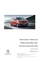 2016 Peugeot Traveller Prices & Specs UK