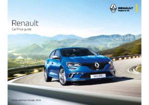 2016 Renault Car Price List UK