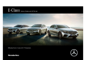 2017 Mercedes-Benz E-Class Saloon Estate & Allterrain UK