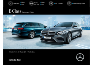2017 Mercedes-Benz E-Class Saloon & Estate UK