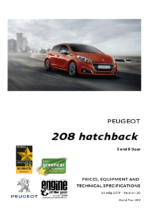 2017 Peugeot 208 Prices & Specs UK