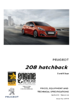2018 Peugeot 208 Prices & Specs UK