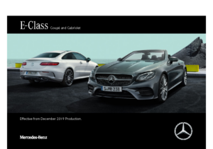 2020 Mercedes-Benz E-Class Coupe & Cabriolet UK