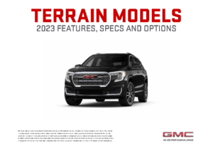 2023 GMC Terrain Features & Options Guide