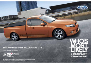 2010 Ford Falcon XR6 UTE Fold Out AUS