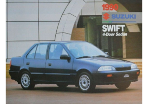 1990 Suzuki Swift 4 Door Sedan Sales Sheet CN FR
