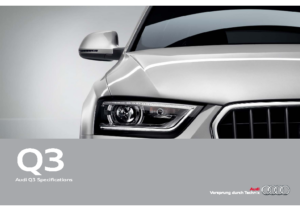 2013 Audi Q3 Spec Guides AUS