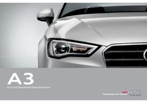 2014 Audi A3 Sportback Spec Guides AUS