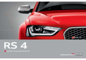 2014 Audi RS 4 Avant Spec Guides AUS