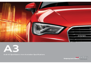 2015 Audi A3 Sportback E-Tron Specs
