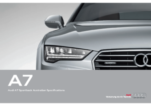 2015 Audi A7 Sportback Specs AUS